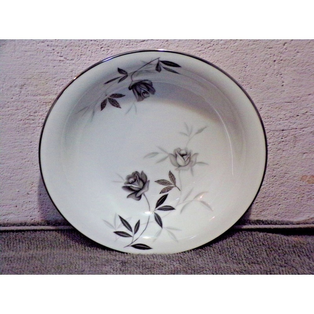 Noritake "Rosamor" 1 Cereal Bowl Platinum Trim Roses 5851S